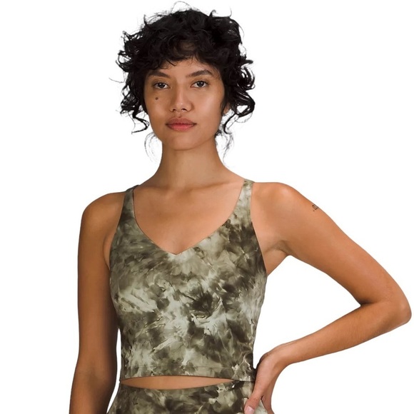 LULULEMON Align Crop top in diamond dye light sage - Picture 1 of 8